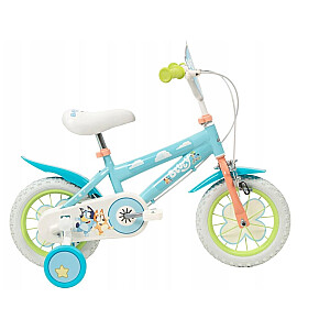 Rower dziecięcy TOIMSA Bluey 12"  Błękitno-limonkowy