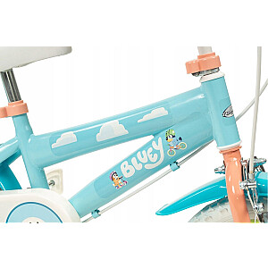 Rower dziecięcy TOIMSA Bluey 12"  Błękitno-limonkowy