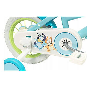 Rower dziecięcy TOIMSA Bluey 12"  Błękitno-limonkowy