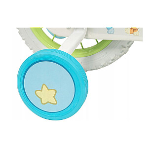 Rower dziecięcy TOIMSA Bluey 12"  Błękitno-limonkowy