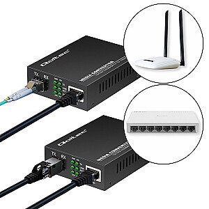 Dwukierunkowy Media Konwerter SWITCH Ethernet 1x RJ45 1x SFP |   1000Mb/s | 5V 