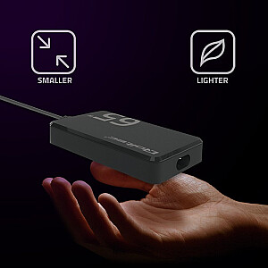 Ładowarka sieciowa 65W GaN Super Fast SLIM | PD | 5-20V | 3.25A |USB-C 3.1 | Laptop | MacBook | Smartfon | +kabel 