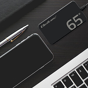 Ładowarka sieciowa 65W GaN Super Fast SLIM | PD | 5-20V | 3.25A |USB-C 3.1 | Laptop | MacBook | Smartfon | +kabel 