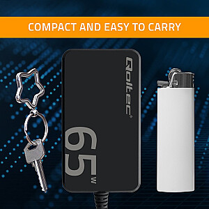 Ładowarka sieciowa 65W GaN Super Fast SLIM | PD | 5-20V | 3.25A |USB-C 3.1 | Laptop | MacBook | Smartfon | +kabel 