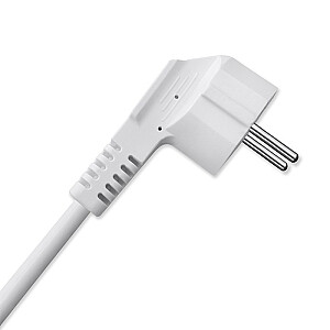 Удлинитель 6-в-1 с выключателем с подсветкой | 3x кондиционера | 2xUSB | 1x USB-C PD 20 Вт | белый | 2-метровый кабель 