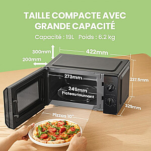 Микроволновая печь CMO-MP012OC-BK COMFEE