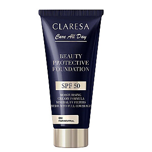 CLARESA Beauty Protective Foundation увлажняющая тональная основа с SPF 50 0N Fair Neutral 30 мл