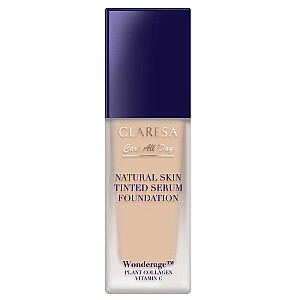 CLARESA Natural Skin Tinted Serum Foundation podkład-serum z naturalnym wykończeniem 1W Light Warm 32ml