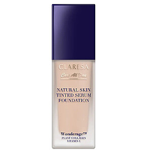 CLARESA Natural Skin Tinted Serum Foundation, Тональная основа-сыворотка с натуральным финишем 1C Light Cool 32мл