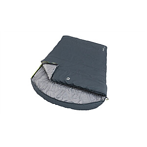 Outwell Campion Lux Double Left-Zipper Sleeping Bag for Couples, Grey | Outwell