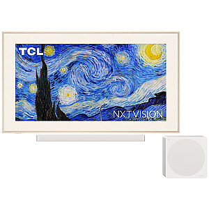 TCL 55A300 Pro 55&quot; 4K Ultra HD išmanusis televizorius su „Wi-Fi“, baltas, 450 cd/m²