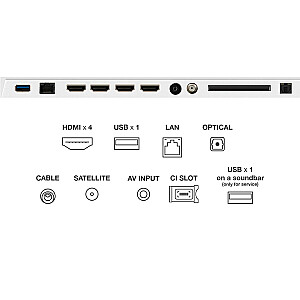 TCL 55A300 Pro 55" 4K Ultra HD išmanusis televizorius su „Wi-Fi“, baltas, 450 cd/m²