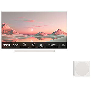 TCL 55A300 Pro 55" 4K Ultra HD išmanusis televizorius su „Wi-Fi“, baltas, 450 cd/m²