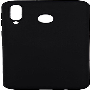 Evelatus Samsung Galaxy A40s Nano Silicone Case Soft Touch TPU Black