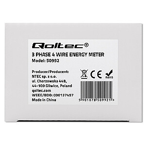 Trójfazowy elektroniczny licznik | miernik zużycia energii na szynę DIN | 400V | 100A | LCD | 4P 