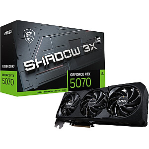 Karta VGA MSI GeForce RTX 5070 12G SHADOW 3X OC 12GB GDDR7 192bit HDMI+3xDP PCIe5.0 RETAIL BOX