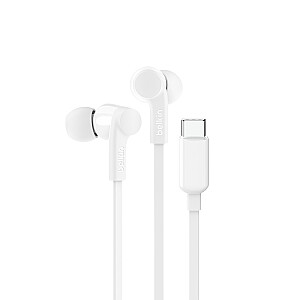 Belkin SoundForm Гарнитура Проводная Внутриканальная Музыка/Повседневная USB Type-C Белый