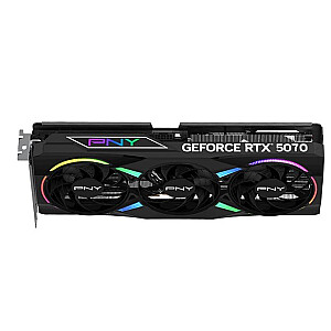 PNY GeForce RTX 5070 ARGB EPIC-X RGB™ с тремя вентиляторами 12 ГБ OC DLSS 4