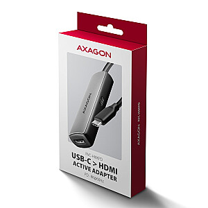 RVC-HI8KPD Активный адаптер USB-C -> HDMI 8K/60 Гц, алюминий, PD100W, кабель 16 см