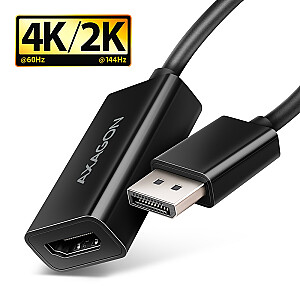 RVD-HI20N Adapter aktywny DisplayPort -> HDMI 1.4, 4K/60Hz, kabel 15cm