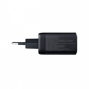 65 Вт GaN USB зарядное устройство 2xUSBC 1xUSBA PD QC