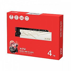 Твердотельный накопитель Dysk XPG MARS 980 BLADE 4 ТБ PCIe 5x4 14/13 ГБ/с M2