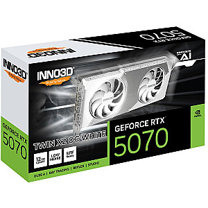 INNO3D GeForce RTX 5070 TWIN X2 БЕЛЫЙ 12 ГБ OC DLSS 4