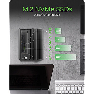 Корпус IB-1917M-C32a NVMe USB 3.2 Gen 2x2, 20 Гбит/с 