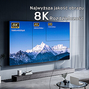 Kabel optyczny HDMI 2.1 AOC 8K 120Hz 3m; C11085GY03-3M 