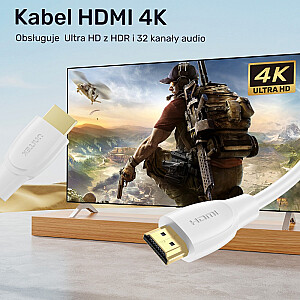 Unitek Kabel HDMI 2.0 4K biały 1m