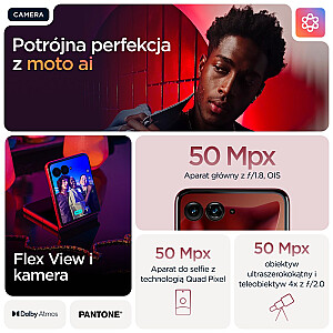 Motorola razr 60 ultra 17,7 см (6,96 дюйма) Две SIM-карты Android 15 5G USB Type-C 16 ГБ 512 ГБ 4700 мАч Бордо