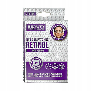 BEAUTY FORMULAS Eye Gel Patches Retinol przeciwstarzeniowe płatki pod oczy z retinolem 6 par