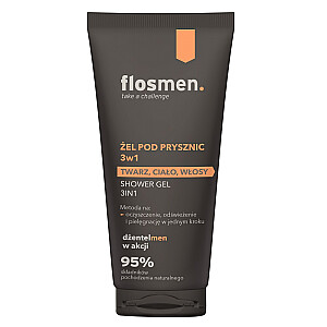 FLOSLEK Flosmen żel pod prysznic 3w1 Twarz - Ciało - Włosy 225ml