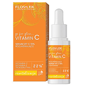 FLOSLEK Go For Glow Vitamin C Осветляющая сыворотка для лица с витамином С 10% 30 мл