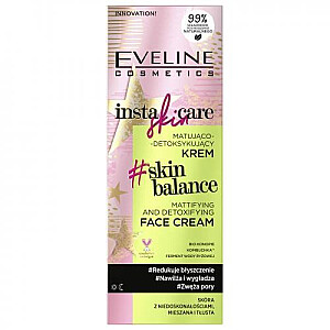 EVELINE Insta Skin Care Skin Balance Mattifying And Detoxifying Face Cream matująco- detoksykujący krem do skóry z niedoskonałościami, mieszanej i tłustej 50ml