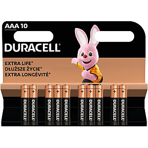 Duracell MN 2400 Basic AAA (LR03) Блистерная упаковка 10 шт.