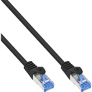 InLine® Patchkabel, Cat.6A, S/FTP, TPE (LSZH), CCA, черный, 1 м