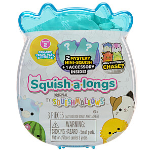 SQUISHMALLOWS SQUISH-A-LONGS Herojai-siurprizai, 2 vnt., 2,5 cm