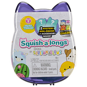 SQUISHMALLOWS SQUISH-A-LONGS Herojai-siurprizai, 2 vnt., 2,5 cm