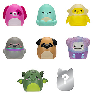 SQUISHMALLOWS SQUISH-A-LONGS Herojai, 8 vnt., 2,5 cm