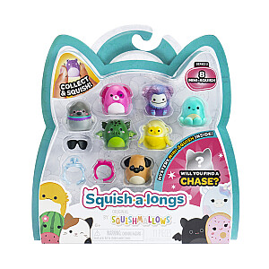 SQUISHMALLOWS SQUISH-A-LONGS Herojai, 8 vnt., 2,5 cm