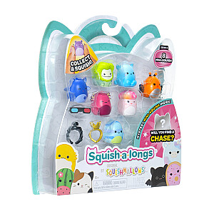 SQUISHMALLOWS SQUISH-A-LONGS Herojai, 8 vnt., 2,5 cm