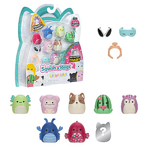 SQUISHMALLOWS SQUISH-A-LONGS Herojai, 8 vnt., 2,5 cm