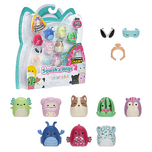 SQUISHMALLOWS SQUISH-A-LONGS Herojai, 8 vnt., 2,5 cm