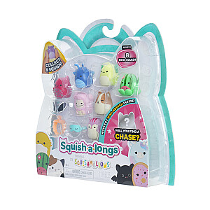 SQUISHMALLOWS SQUISH-A-LONGS Herojai, 8 vnt., 2,5 cm