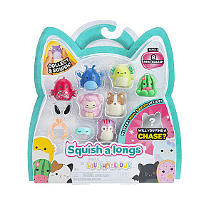 SQUISHMALLOWS SQUISH-A-LONGS Herojai, 8 vnt., 2,5 cm