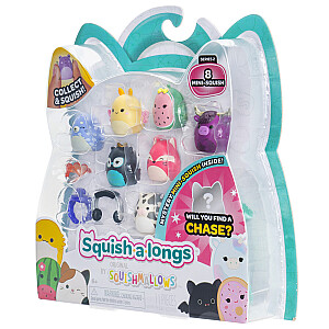 SQUISHMALLOWS SQUISH-A-LONGS Herojai, 8 vnt., 2,5 cm