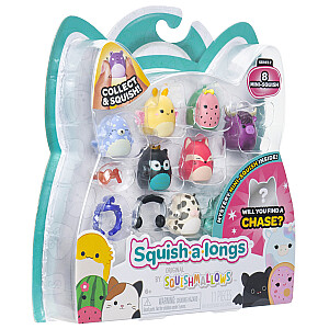 SQUISHMALLOWS SQUISH-A-LONGS Herojai, 8 vnt., 2,5 cm