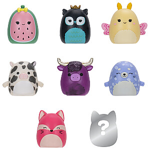 SQUISHMALLOWS SQUISH-A-LONGS Herojai, 8 vnt., 2,5 cm