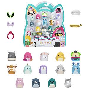 SQUISHMALLOWS SQUISH-A-LONGS Herojai, 14 vnt., 2,5 cm